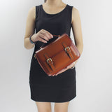 Womens Small Leather Satchel Crossbody Bags Purse - Annie Jewel