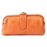 Handmade Leather Long Wallet Bag Pen Purse Clutch For Women - Annie Jewel