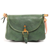 Green Satchel Bag Womens Leather Small Satchel Bag Crossbody Purse - Annie Jewel