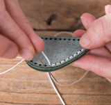 DIY Kit Genuine Leather Heart Key Chain Handmade Cute Gift Women Mens - Annie Jewel
