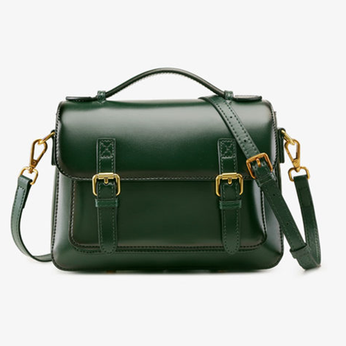 Genuine Brown Leather Satchel Handbags Purses For Women - Annie Jewel