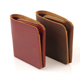 Slim Leather Wallet Folded Small Wallet Card Wallet - Annie Jewel