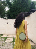 Green Leather Circle bag