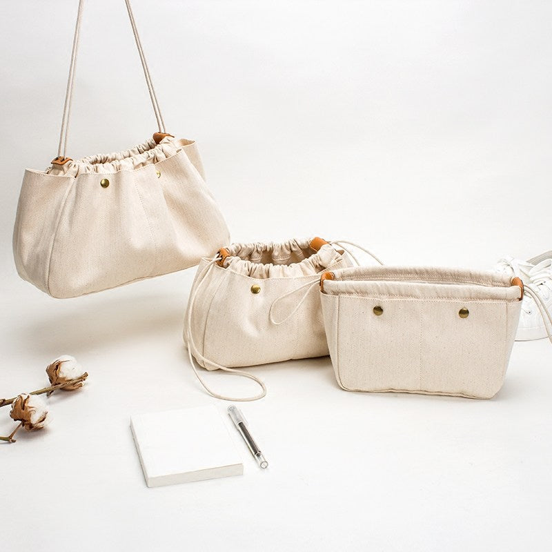 Canvas Insert Organizer Purse Cosmetic Toiletry Bags Tidy Pocket Bag Annie Jewel