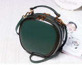 Cute Circle Round Leather Crossbody Bags - Annie Jewel