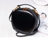 Cute Circle Round Leather Crossbody Bags - Annie Jewel