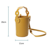 Mini Round Canteen Bucket Bag Clutch Purse - Annie Jewel
