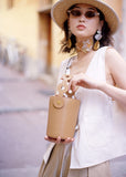 Mini Round Canteen Bucket Bag Clutch Purse - Annie Jewel