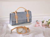 Vegetable Tanned Leather Small Satchel Handle Bag Purse - Annie Jewel