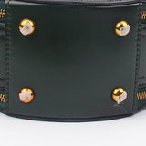 Burgundy Leather Circle Round Shoulder Bags - Annie Jewel