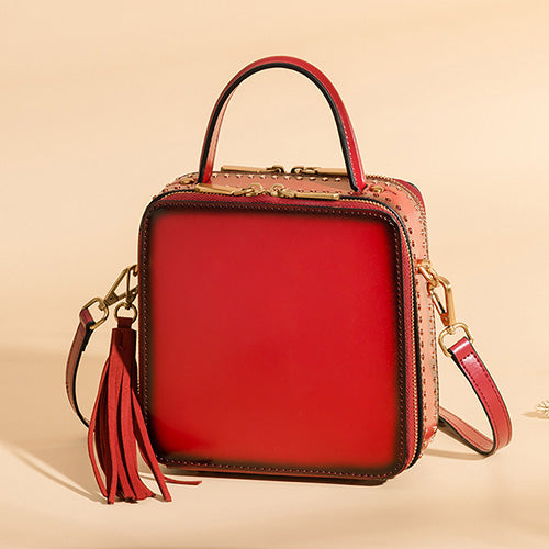 Women s Genuine Leather Square Bag