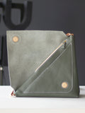 Handmade Leather Triange Side Bag
