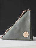 Handmade Leather Triangle Side Bag