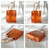 12" Best Leather Vertical Tote - Annie Jewel