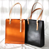 12" Best Leather Vertical Tote - Annie Jewel