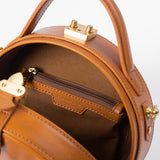 Round Leather Purse Circle Bags - Annie Jewel