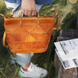 Tan Leather Handbag Small Tan Handbag Unusual Handbags Purses - Annie Jewel