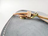 Handmade Navy Leather Satchel Saddle Crossbody Bag Purse - Annie Jewel