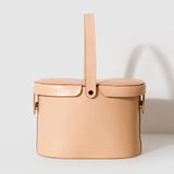 Handmade Vegetable Tanned Leather Bucket Handbags Purses - Annie Jewel