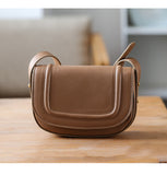 Leather Small Saddle Crossbody Bags For Women