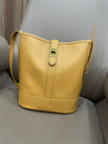 Leather Small Tote Bucket Shoulder Bags