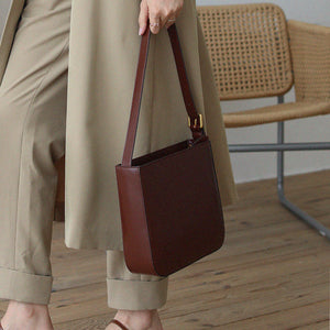 Womens Leather Underam Satchel Bags Purses - Annie Jewel