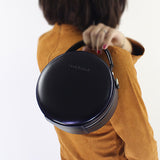 Small Round Leather Purse Circle Bag - Annie Jewel