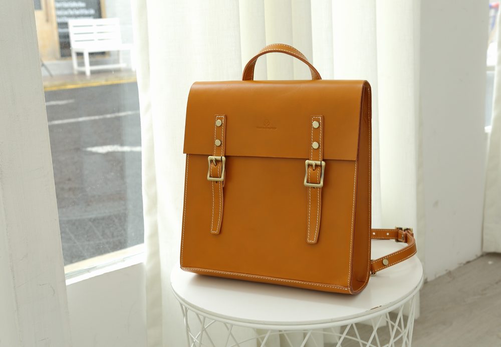 Handmade Leather Satchel 13 Laptop Structured Backpack Bag Annie Jewel