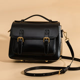 Genuine Brown Leather Satchel Handbags Purses - Annie Jewel