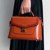Red Satchel Handbags Bags - Annie Jewel