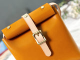 Vegetable Tanned Leather Small Satchel Fold Over Side Bag Purse - Annie Jewel