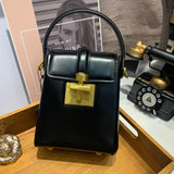Strucured Leather Square Clutch Phone Bag Purse - Annie Jewel
