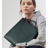 Minimal Leather Tote Bucket Bags Purses - Annie Jewel
