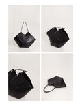 Minimalist Cem Leather Tote Shopper Bag - Annie Jewel