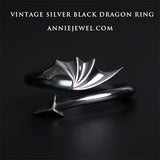 COOL Dragon Devil Tail Arrows Zodiac Rings - Annie Jewel