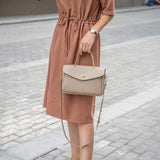 Women Leather Satchel Handle Top Bags
