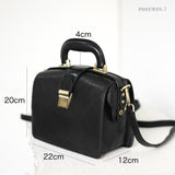 Female Leather Doctor Bag Purse Style Bag Medical Bags Cute - Annie Jewel