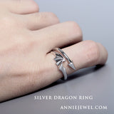 COOL Dragon Devil Tail Arrows Zodiac Rings - Annie Jewel
