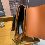 Leather Small Bucket Crossbody Bags - Annie Jewel