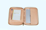 Handmade Vegetable Tanned Leather Passport Ipad Phone Clutch Purse Bag - Annie Jewel