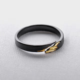Unique Black Silver Adjustable Ring Band Jewelry Gift Women - Annie Jewel