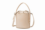 Full Grain Leather Bucket Clutch Bag Purse - Annie Jewel