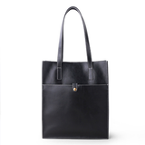 Vertical Leather Tote Work Shopper Bags - Annie Jewel