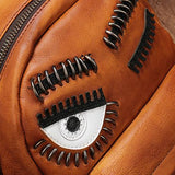 Vintage Leather Purse Cute 13" Backpacks Shoulder Travel Bags - Annie Jewel