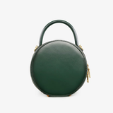 Quited Leather Circle Round Crossbody Bags 2021 - Annie Jewel