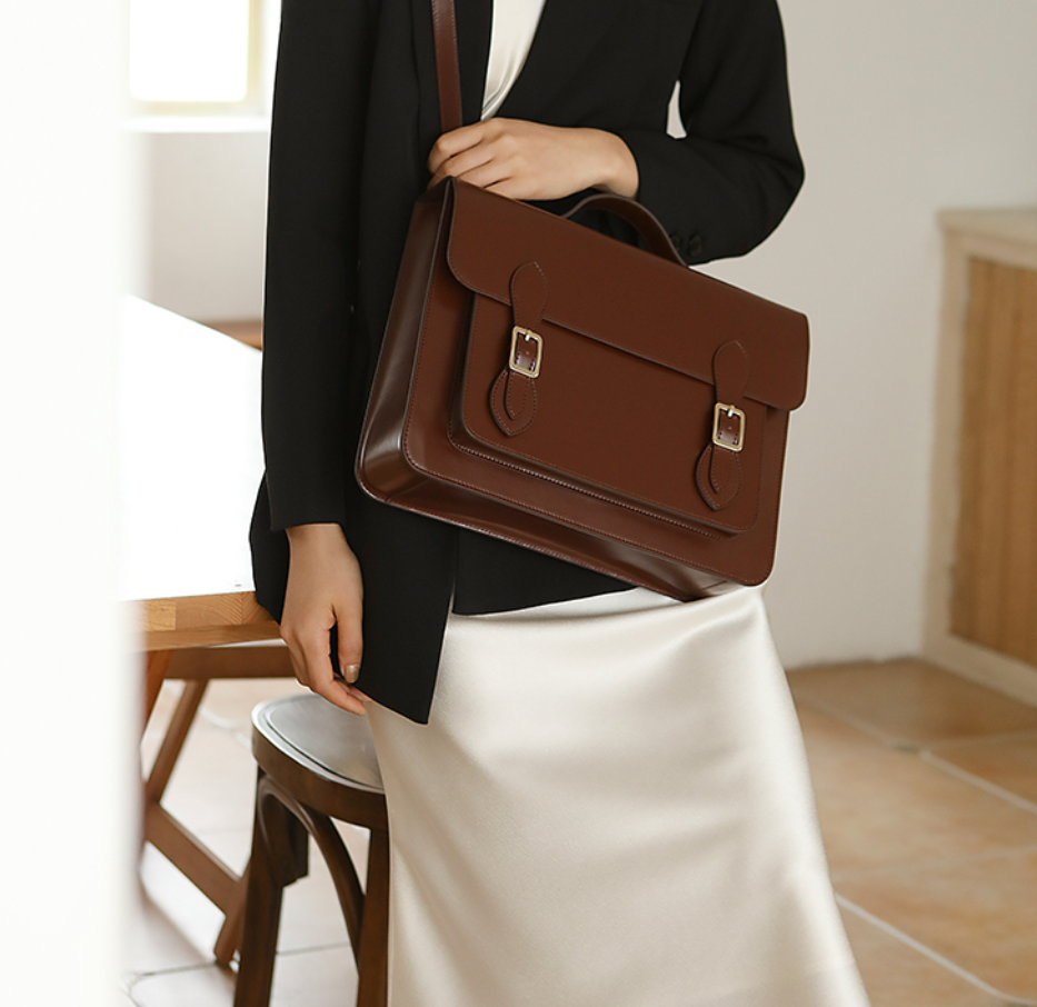 Leather satchel purse hot sale