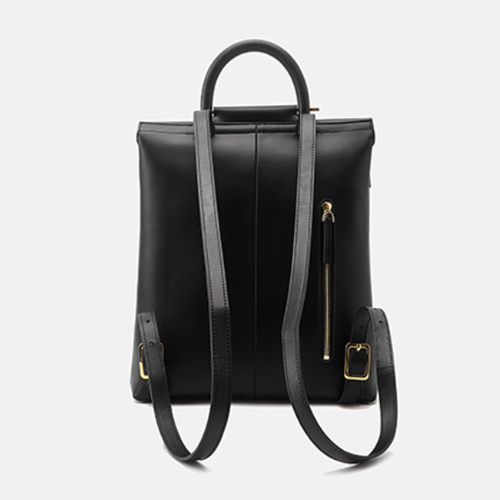 black leather laptop backpack women& 39 Black Genuine Leather Laptop Backpack For Women leather Backpack Pocketbook
