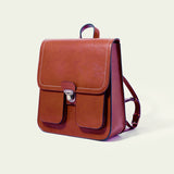 Women's Leather Cambridge Satchel 12" Backpack Travel Bag Purse - Annie Jewel