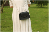 Women's Leather Small Flap Crossbody Bags Purses - Annie Jewel