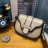 Womens Leather Mini Saddle Bags - Annie Jewel